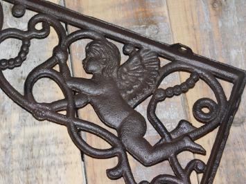 Paar mooie schapdragers ENGEL motief, gietijzer-small