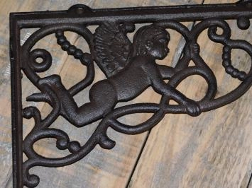 Paar mooie schapdragers ENGEL motief, gietijzer-small