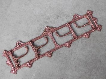 Porte-manteau avec crochets rabattables - fonte - aspect cuivre