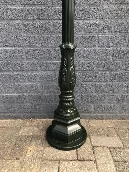 Lampe d'extérieur - lampadaire classique - abat-jour carré - 240 cm