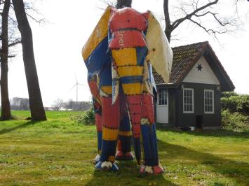 Éléphant XXL – métal – sculpture artisanale – 215 x 230 cm