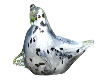 Glazen beeld Zeehond, In Kleur, Glassculptuur