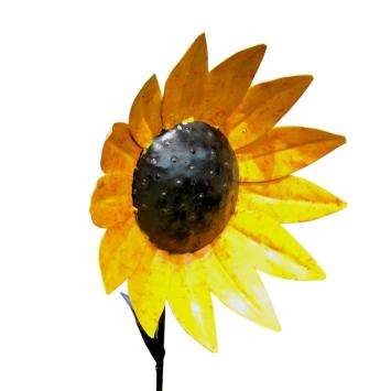 Sonnenblumen Gartenstecker – Metall – 110 cm – dekorative Blume