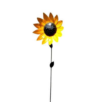 Sonnenblumen Gartenstecker – Metall – 110 cm – dekorative Blume