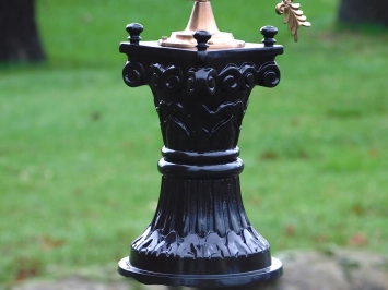 Cadran solaire – laiton – base en aluminium – 96,5 cm