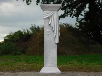 Medusa-Sockel aus Stein – griechische Säule – 100 cm
