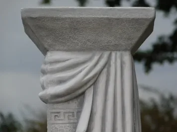Medusa-Sockel aus Stein – griechische Säule – 100 cm