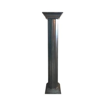 Zuil - houten pilaar - 99 cm - Grieks/Romeinse stijl - grijs