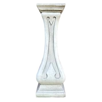Zuil - steen - 70 cm - klassiek wit - moderne uitstraling