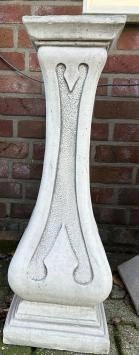 Säule - Stein - 70 cm - klassisch weiß - moderne Optik