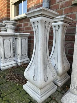 Säule - Stein - 70 cm - klassisch weiß - moderne Optik