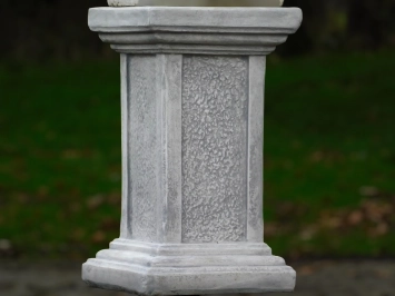 Pot de fleurs à anses sur socle – 103 cm – pierre massive