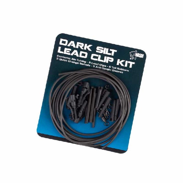 Nash Lead clip Kit - Dark Silt