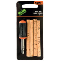 Fox Edges Bait Drill & 4x Cork Sticks 6mm