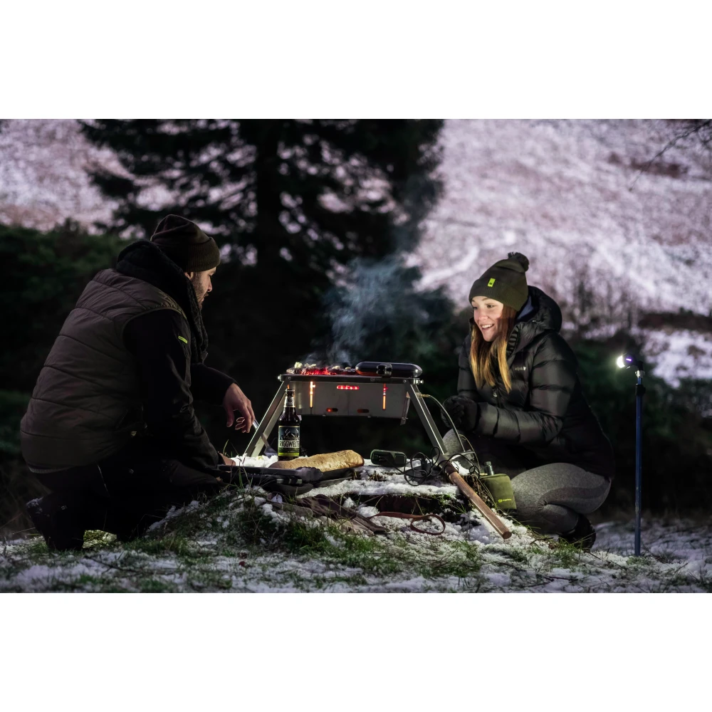 Barbecue Portatile RidgeMonkey Grilla BBQ Firepit Edition - A Carbone, Compatto E Completo Barbecue Carbonella