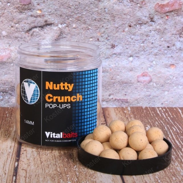 Vital Baits Nutty Crunch Pop Ups 14mm