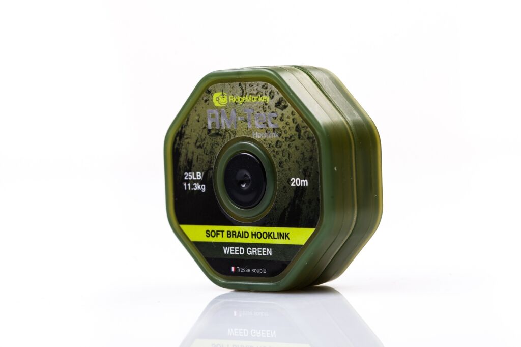 Ridgemonkey RM-Tec Soft Braid Hooklink Weed Green 25LB
