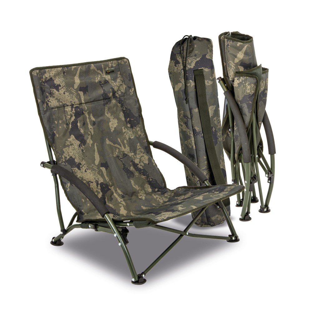 Solar Undercover Camo Foldable Easy Chair  LOW