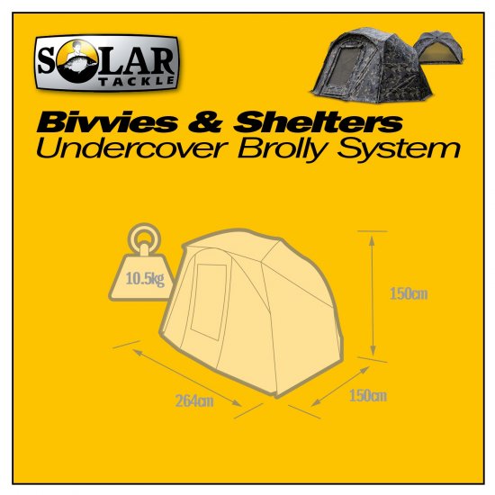Solar Undercover Camo Brolly System