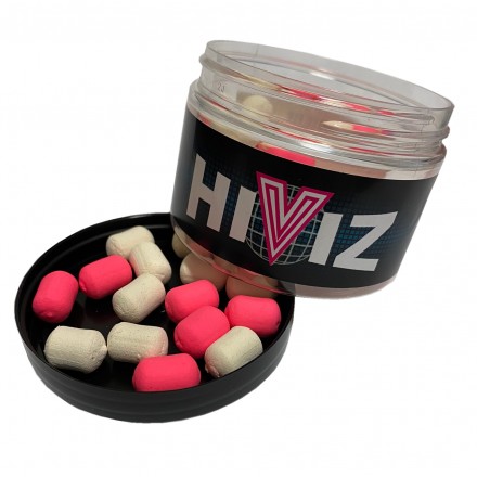 Vital Baits Hiviz White & Pink Pop Ups Spicy Garlic Dumbells