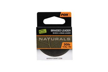 images/productimages/small/cac818-fox-naturals-braided-shock-snag-leader-20m-30lb-box.jpg