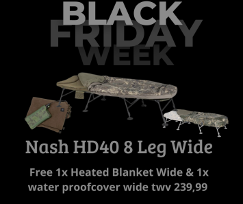 Nash HD40 Sleepsystem Wide 8 leg Black Fiday Deal