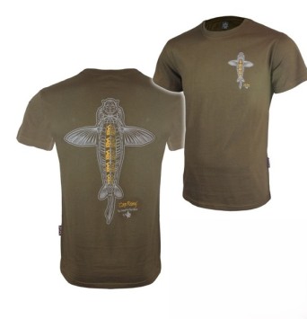 Vass Carp Rising T Shirt Khaki