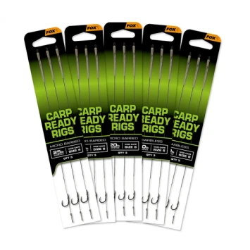 Fox Carp Ready Rigs Wide Gape  (3stuks)