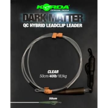 Korda Dark Matter Leader QC Hybrid Clip 1 meter