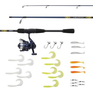 Mitchell Neuron Spin Set Combo met Kunstaas 20-50 gram 2,70m