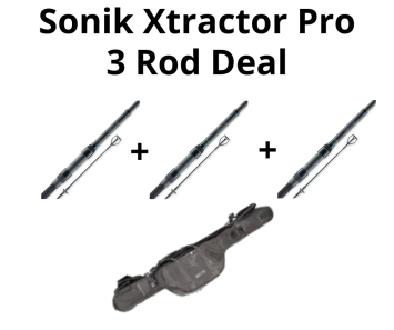 Sonik Xtractor Pro 9ft 3 Rod Deal Shrink