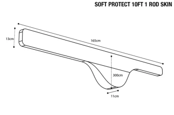 Nash Subterfuge Soft Protect 10ft 1 Rod Skin