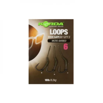 Korda Loop Rigs DF Wide Gape X 