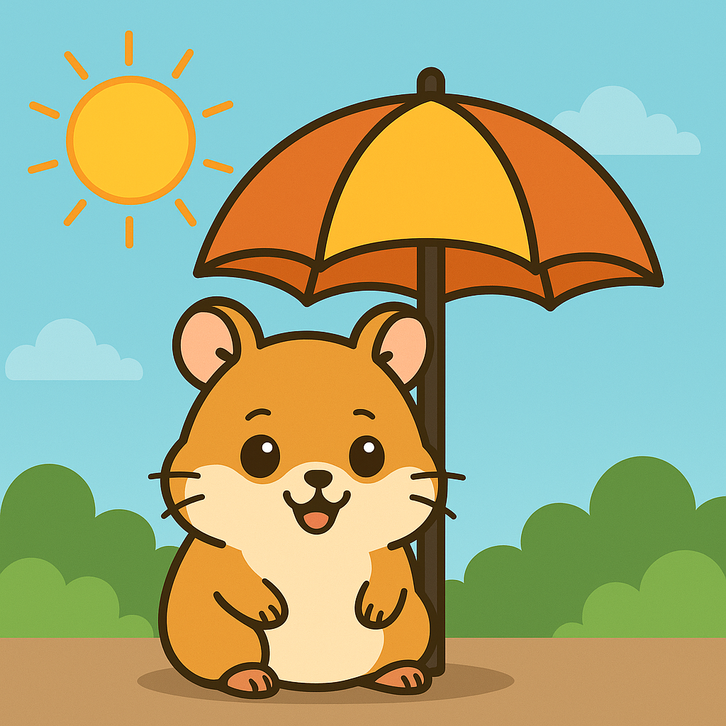 Hoe goed kan mijn hamster tegen de warmte?