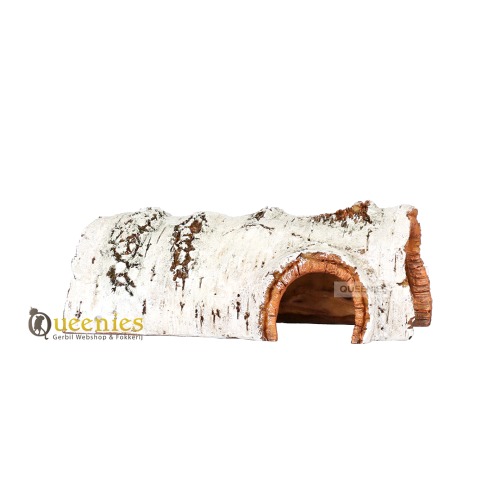 Muizen tunnel van berkenhout gemaakt van Kunsthars