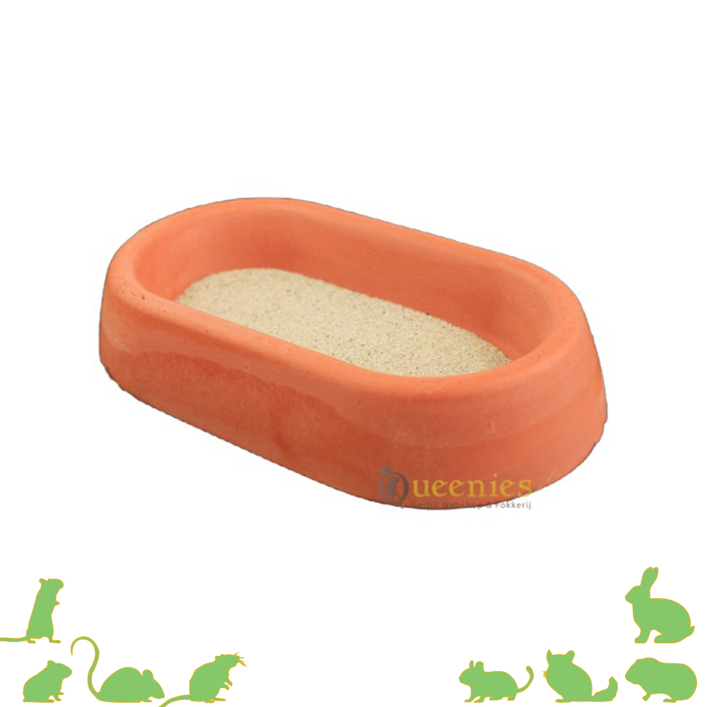 Terracotta Zandbak voor knaagdieren