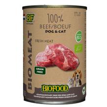 BF Petfood Bio Meat 100% Rund 400g – biologisch natvoer voor hond en kat