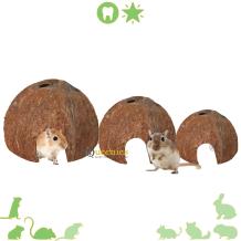3 halve kokosnoten hamster