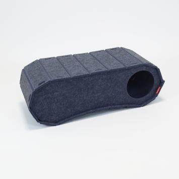 Kattenmand Tunnelvorm 70 cm zijaanzicht met ingang