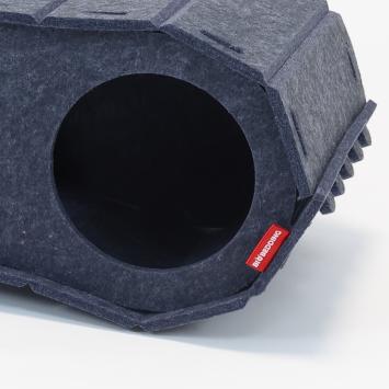 Kattenmand Tunnelvorm 70 cm close-up ronde ingang