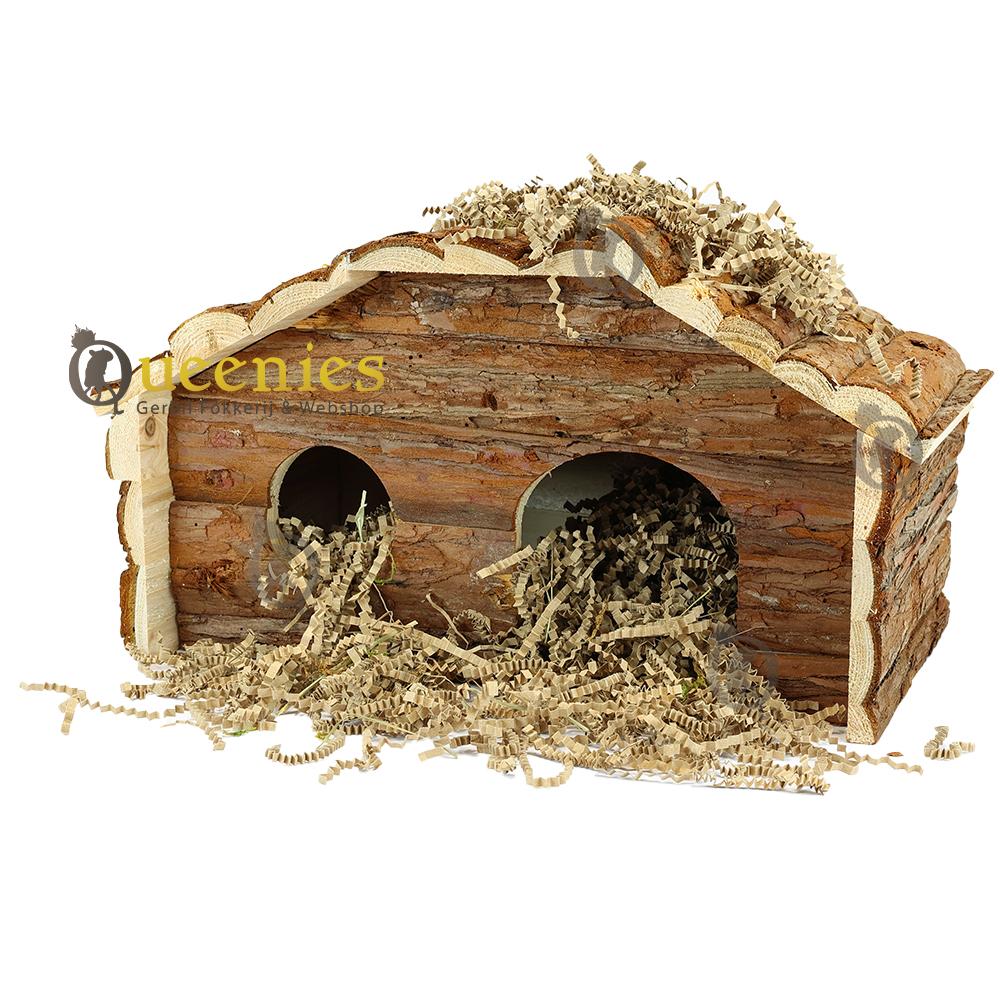 Boomschors houten hamsterhuis