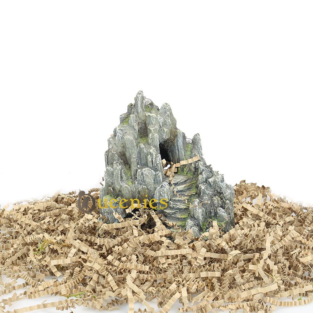 Natuurlijke inrichting hamster met rots toren