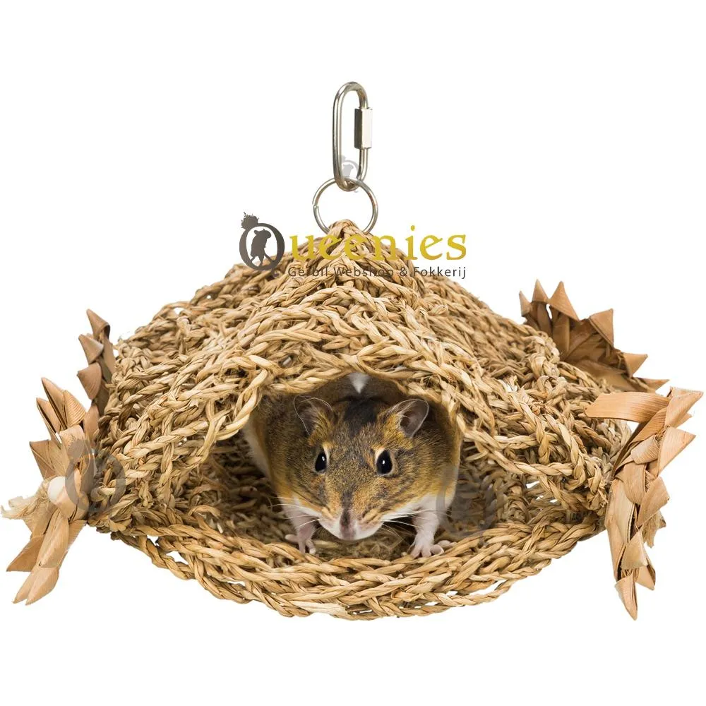 Vogel Nest House Hangmat Hangend Bed Winter Warm Vogelhut House Tent Fuzzy Pluche Vogels Hut Hideaway voor Parakeet Cockatiel Conure Lovebird Budgie Cage Perch Stand Swing (Random Kleur