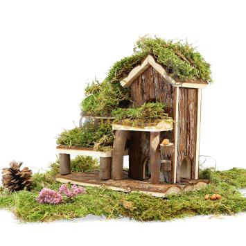 Houten schuilhuis voor groepsdieren