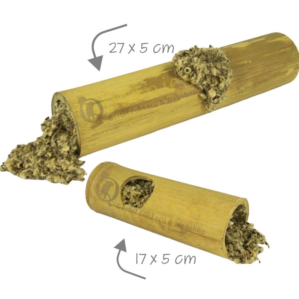 Bamboe Tunnel voor gerbil 17 cm