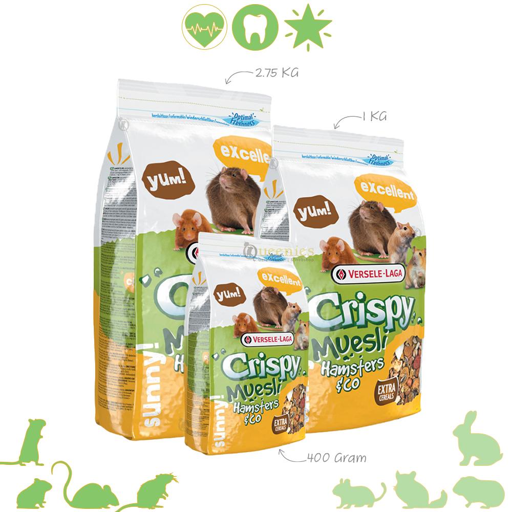 Versele-Laga Crispy Muesli Hamsters & co 1 kg knaagdiervoer