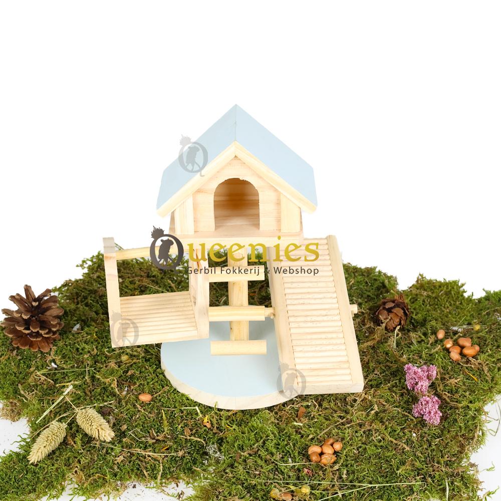 Beeztees huisje met gedroogd Terrarium voor Hamsterscape