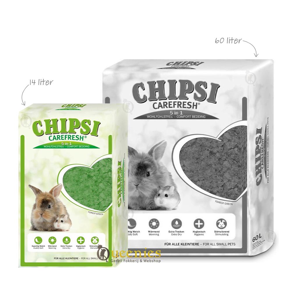 Chipsi Carefresh Forest Green 14 liter kleine verpakking