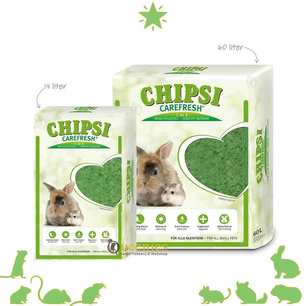 Chipsi Carefresh Forest Green klein en grote verpakking