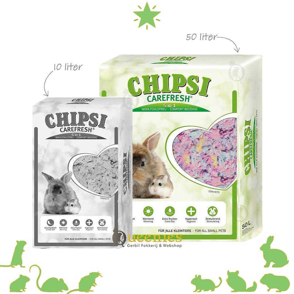 Chipsi Carefresh Confetti super zacht absorberende bodembedekker voor konijn